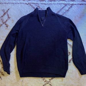 J. CREW Men’s Quarter Zip Cotton Sweater